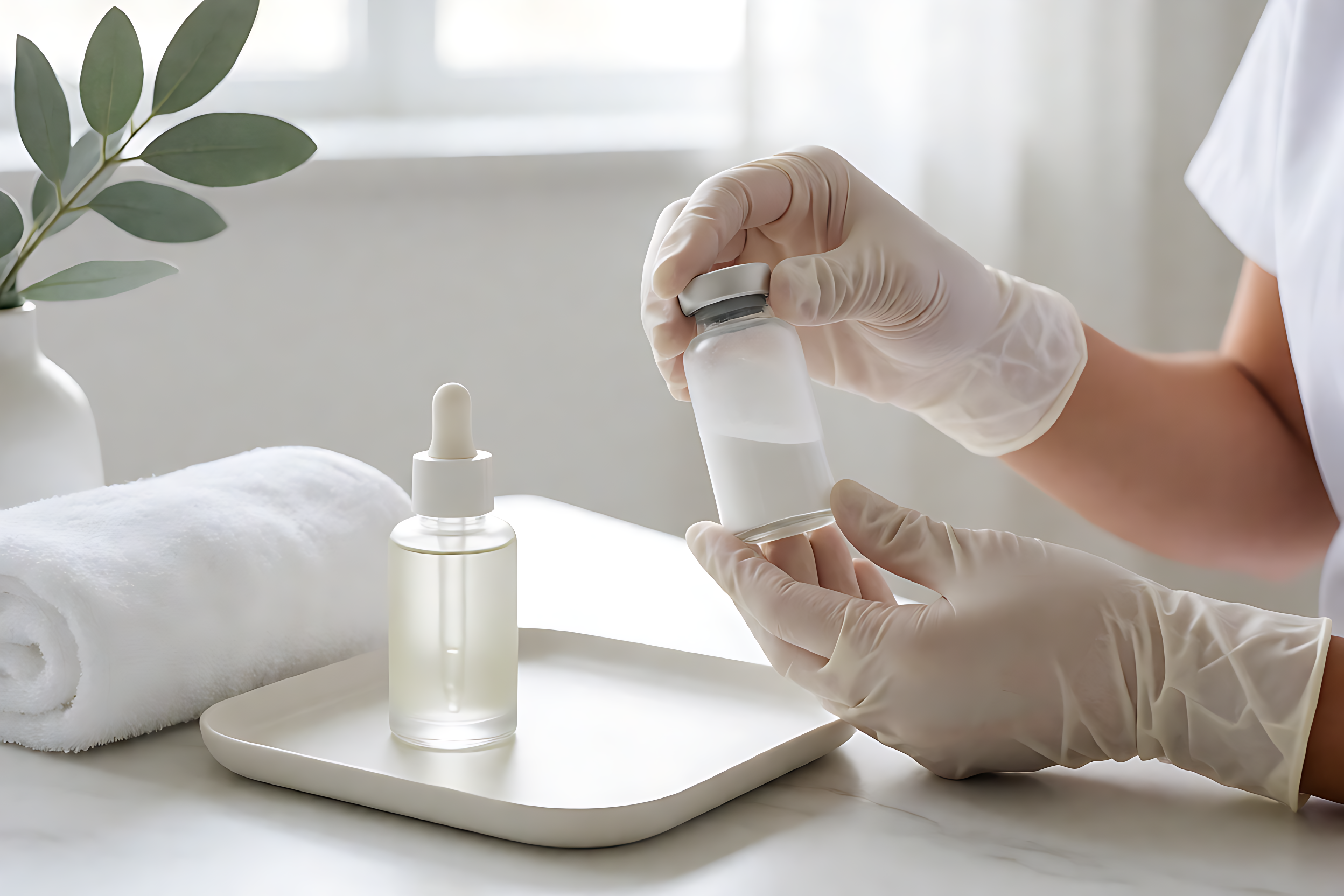 Medspa post-procedure aftercare — professional setting